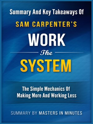 cover image of Work the System